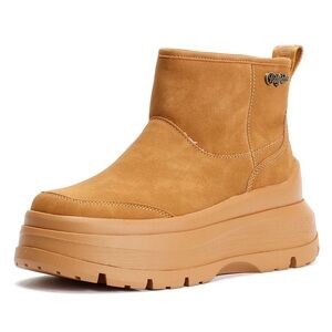 BRAND NEW Buffalo “Olympia” Pull on Vegan Shearling Boots size 7.5